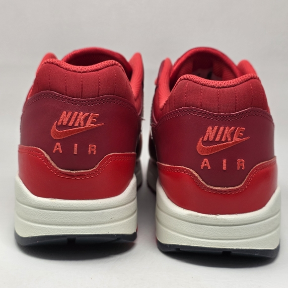 Nike Air Max 1 Red Crimson Sneakers Shoes Men's HQ3607-687 Size 11 New - Picture 5 of 10